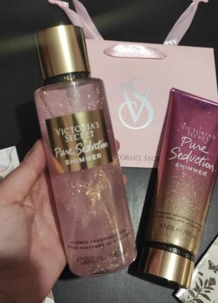 Парфумированный спрей pure seduction с шимер 💕victoria's secret виктория сикрет вікторія сікрет victoria's secret оригинал1 фото