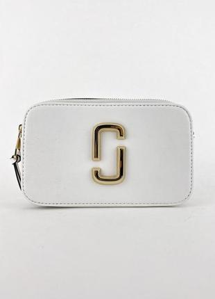 Marc jacobs the snapshot white gold белая трендовая сумочка марк джейкобс біла стильна сумка бренд3 фото