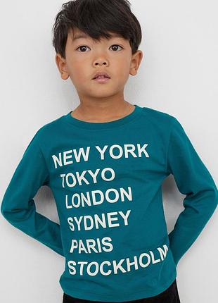 Реглан h&m (швеція ) з написами на 6-8 років