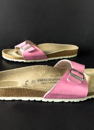 Шлепанцы birkenstock. оригинал. ортопедическая кожаная стелька