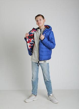 Весняному-осіння двостороння куртка та рюкзак в подарунок🎁