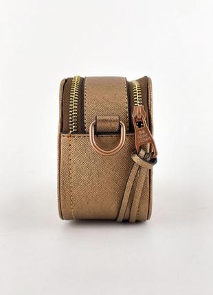 Marc jacobs the snapshot bronze новинка бронзовая коричневая сумочка марк джейкобс жіноча стильна тренд сумка коричнева бронза5 фото