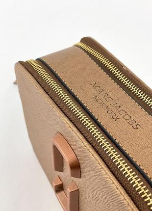 Marc jacobs the snapshot bronze новинка бронзовая коричневая сумочка марк джейкобс жіноча стильна тренд сумка коричнева бронза6 фото