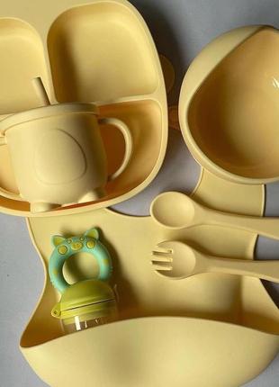 Набор силиконовой посуды для малышей3 фото