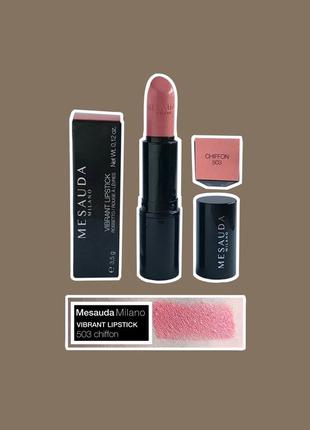 Помада mesauda milano vibrant lipstick chiffon 503