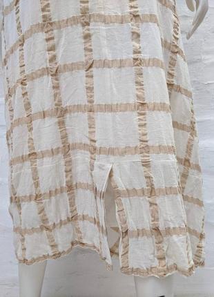 Crea concept стильная ассиметричная юбка из льна и хлопка мако5 фото