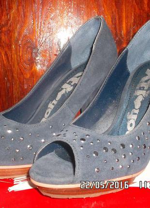 Туфлі, босоніжки з відкритим носком (xti, іспанія) р. 38 25см