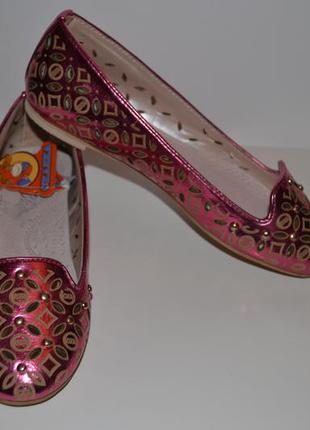 Туфли балетки для девочек сказка2 фото