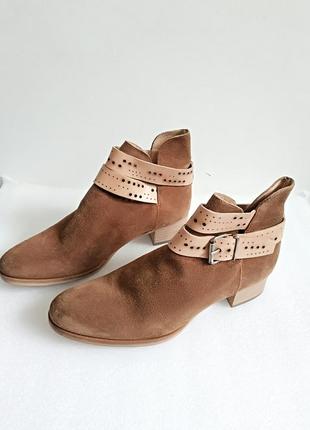 Женские замшевые деми ботинки minelli франция оригинал