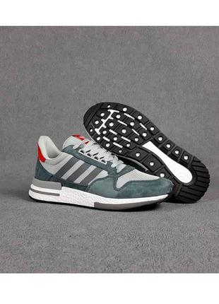 Кроссовки женские adidas zx 500 серые / кросівки жіночі адидас адідас зх сірі кроссы