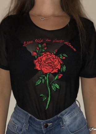Футболка-сетка h&m