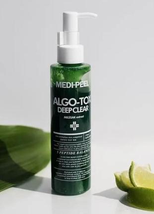 Гель для глибокого очищення шкіри з ефектом детокс medi-peel algo-tox deep clear 150 ml2 фото