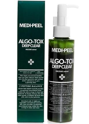 Гель для глибокого очищення шкіри з ефектом детокс medi-peel algo-tox deep clear 150 ml1 фото