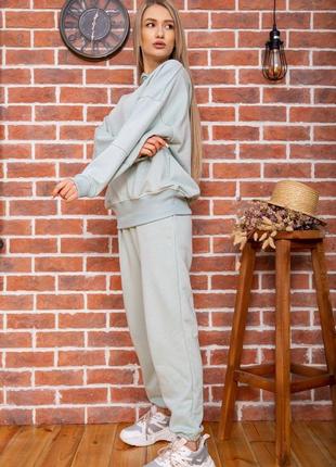 Спорт костюм жіночий двухнитка колір оливковий3 фото