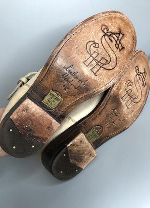 Ash кожаные байкерские ботинки белые молочные натуральная кожа боты ковбойские all saints rundholz o9 фото