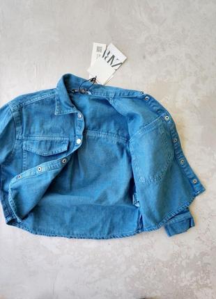 Нова  джинсова куртка сорочка zara2 фото