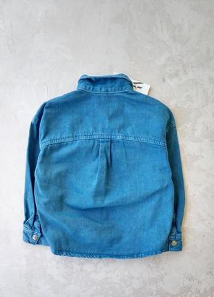 Нова  джинсова куртка сорочка zara7 фото