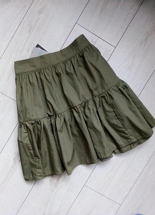 Мини юбка с оборками 4