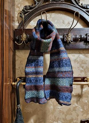 Скандинавський вовняний шарф 100% вовна wool кашемір