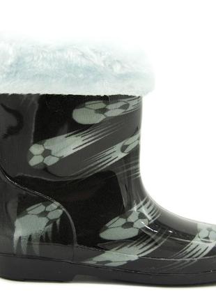 Резиновые сапоги для мальчика dual черный (007-272 black (22 (14,5 см))3 фото