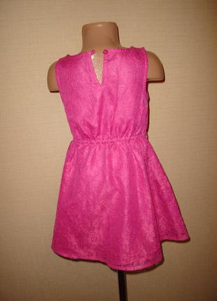 Нарядное гипюровое платье george на 6-7 лет , сделано в индии3 фото