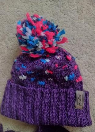 Шапка зимняя с шарфом