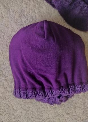 Шапка зимняя с шарфом