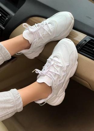 Кроссовки adidas ozweego white2 фото