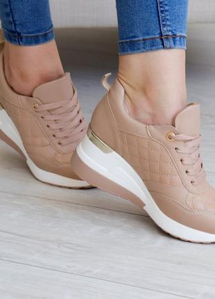 Сникеры жіночі fashion naples 3194 37 розмір 24 см бежевий bf