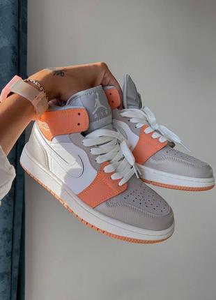 Кросiвки jordan 1 retro orange grey