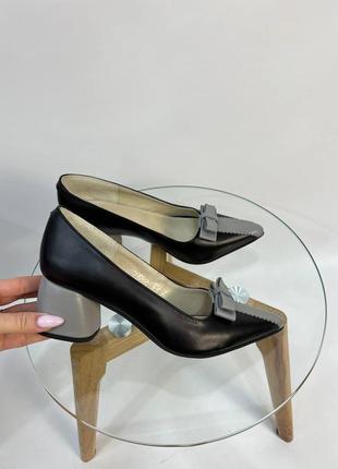 Ексклюзивні туфлі човники італійська шкіра10 фото
