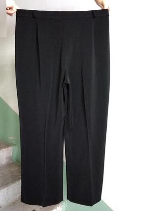 Р 20 / 54-56 стильные базовые черные нарядные штаны брюки прямые стрейчевые berkertex2 фото