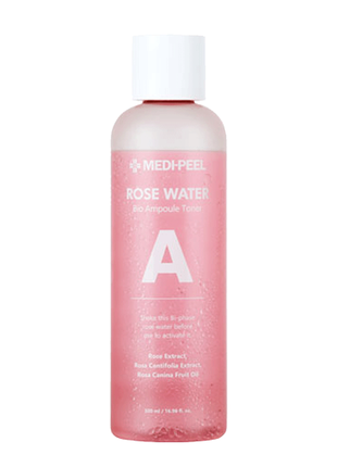 Ампульный тонер с экстрактом розы 500 мл medi-peel rose water bio ampoule toner