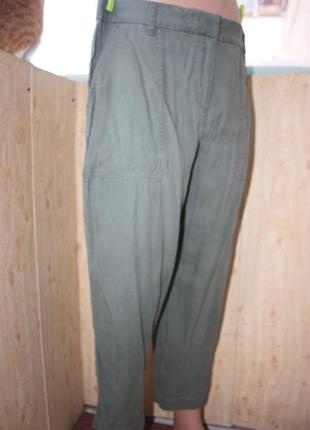 Стильные штаны цвета хаки2 фото