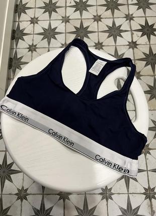 Топ білизна ліф calvin klein спортивний m синій