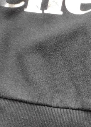 Свитшот укороченое худи джемпер с капюшоном черного цвета от ellesse5 фото
