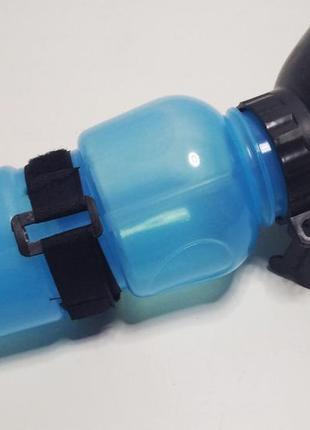 Портативная поилка для собак dog water bottle, 550 мл, синяя