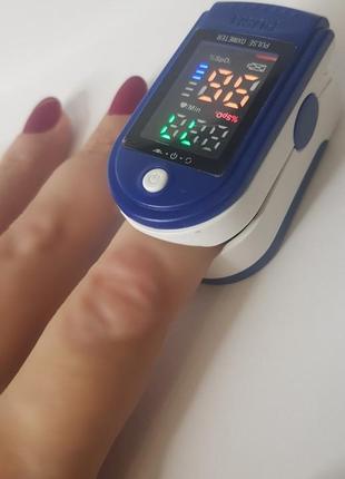 Пульсоксиметр fingertip pulse oximeter spo2 пульсометр электронный на палец оксиметр