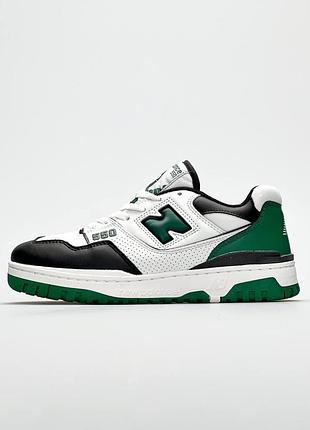 Чоловічі кросівки new balance 550 white green black