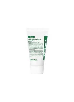 Заспокійлива і глибоко очищаюча пінка 28 мл medi-peel green cica collagen clear