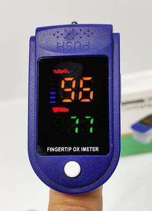 Пульсоксиметр, оксиметр, прилад для вимірювання сатурації та пульсу fingertip pulse oximeter spo2 lk87