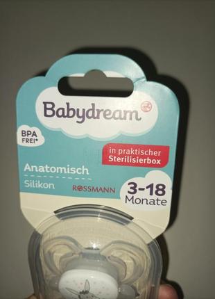 Соска пустушка babydream німеччина 3-18м5 фото