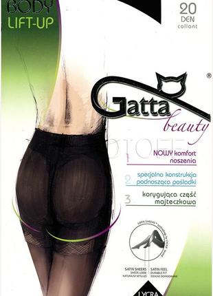 Моделирующие эластичные колготки 3-м, 4-l 20 den gatta body lift up grafit моделюючі