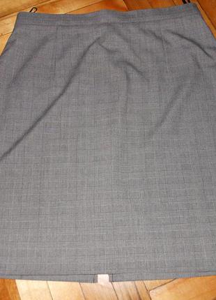 Деловая юбка серого цвета2 фото