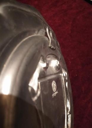 Тарелка декоративная сувенирная настенная. олово. германия.