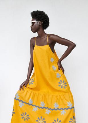 Сукня з вишивкою — limited edition zara6 фото