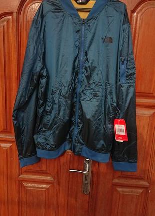 Брендова фірмова куртка the north face m meaford 2 bomber shiny dish blue,оригінал із сша,нова з бірками,розмір xl-xxl.