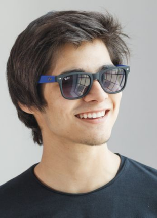Ray ban rb2140 wayfarer синяя матовая оправа