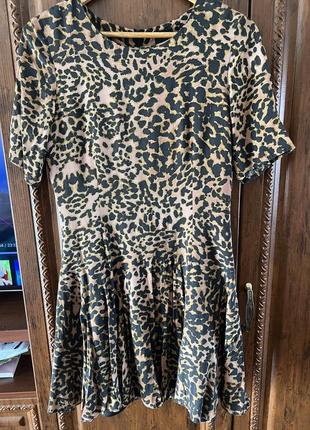 Hm леопардовое платье