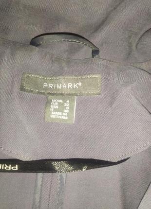 Сіра вітровка тренч розмір xs s бренду primark5 фото